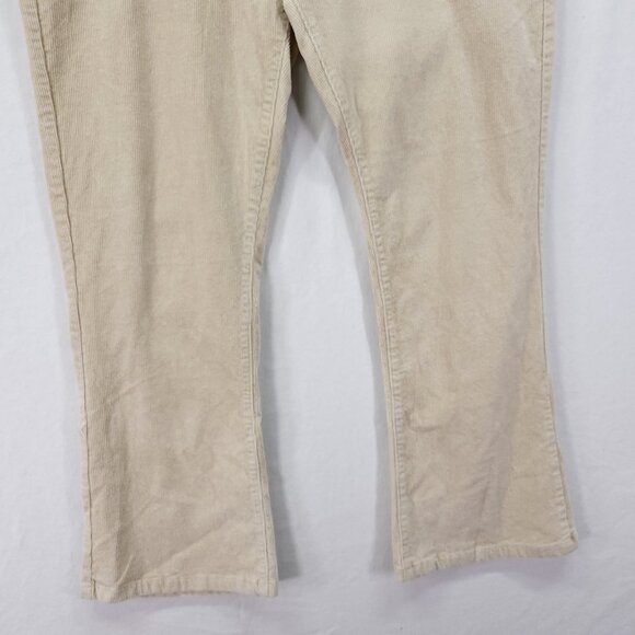 Haorun Corduroy Pants Mens Bootcut Size 38x27 Light Beige - Picture 11 of 13